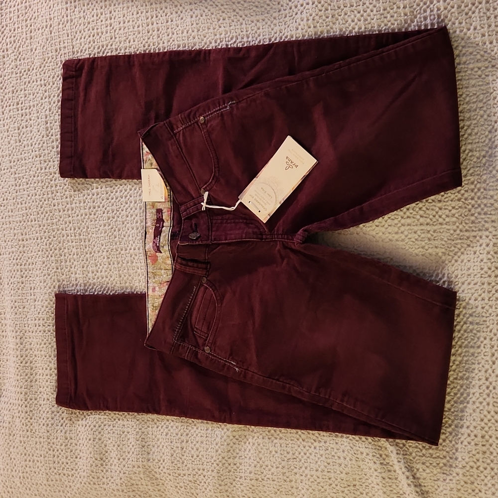 Prana Canyon Cord Low Rise Pant Size 0 Tall NWT Corduroy Organic Boot cut